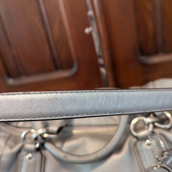 COACH CAMPBELL TURNLOCK LEATHER SATCHEL F25508 Women's Shoulder Bag - Picture 11 of 13